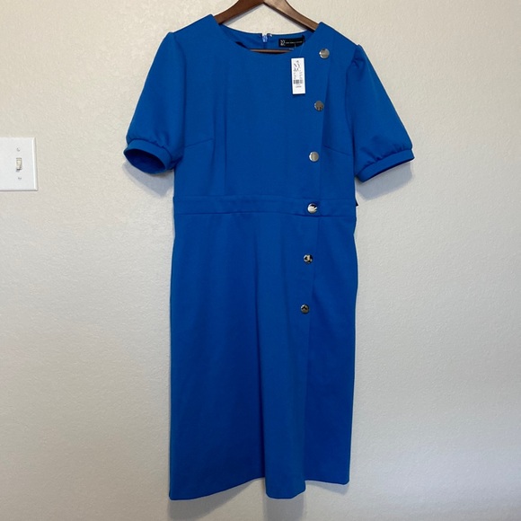 Royal blue knit dress - New York and Company - Picture 2 of 7